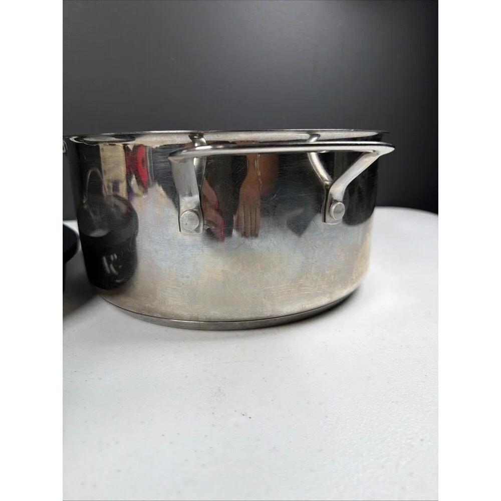 Princess House 5qt Round Straining Pot Casserole W/ Silicone Etched Glass Lid